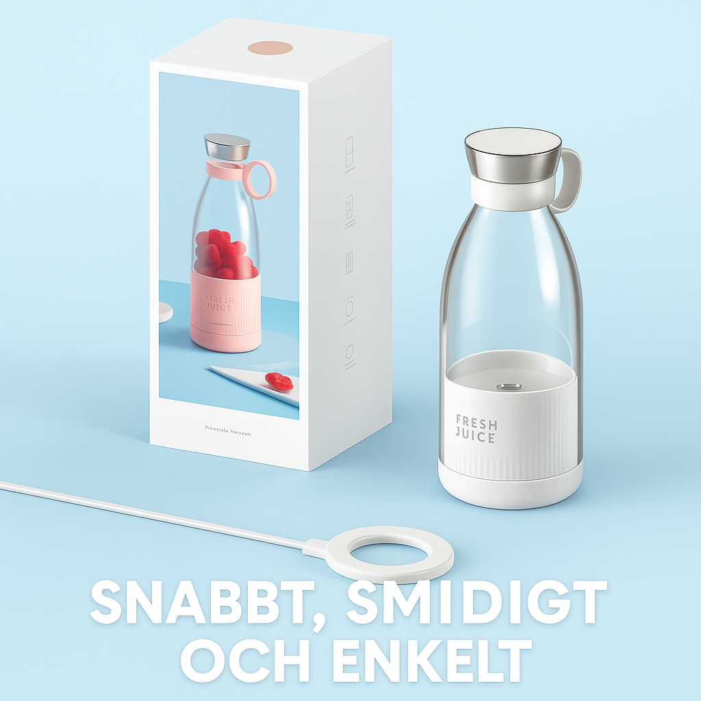 Trådlös minimixer- Perfekt för smoothies, shakes & juice på språng