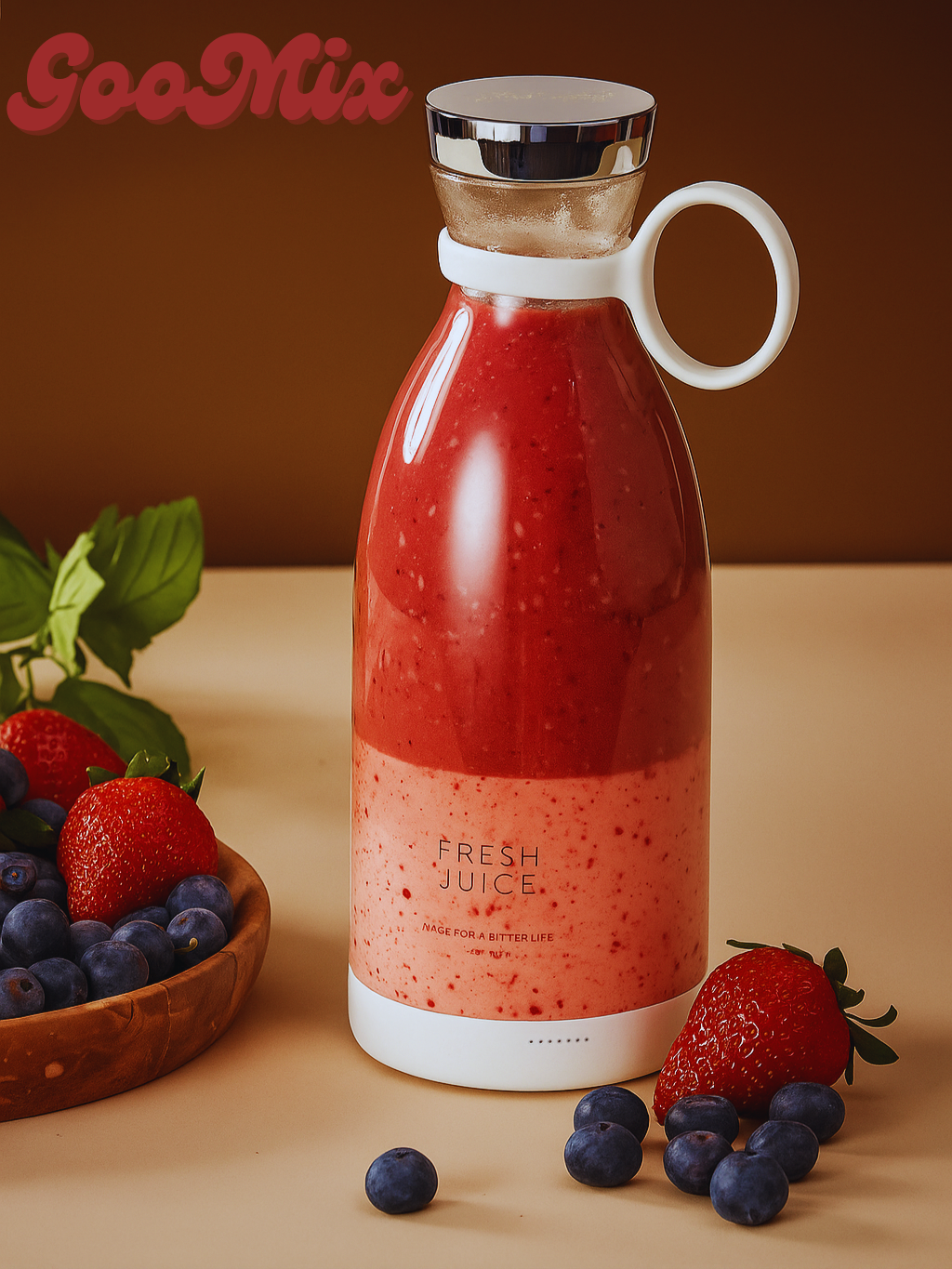 Trådlös minimixer- Perfekt för smoothies, shakes & juice på språng